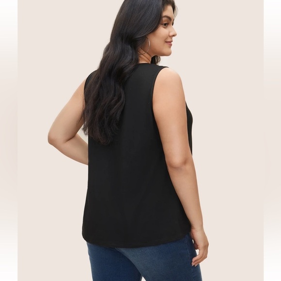 BloomChic Supersoft Essentials Solid Keyhole Tank Top XL us14-16 - Picture 2 of 6